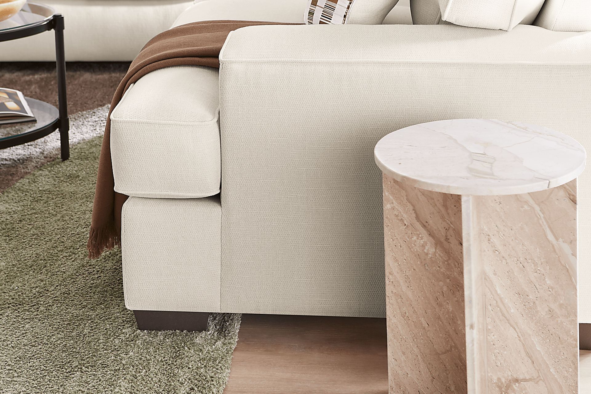 Wilkinson White Loveseat - Image 5