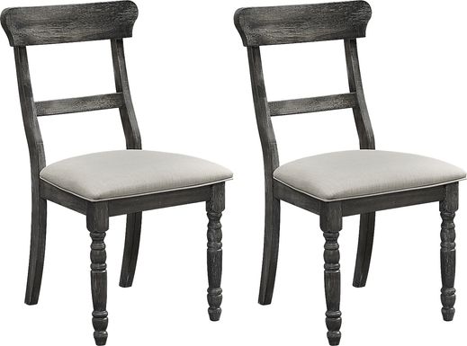 Willamina Black Side Chair, Set of 2