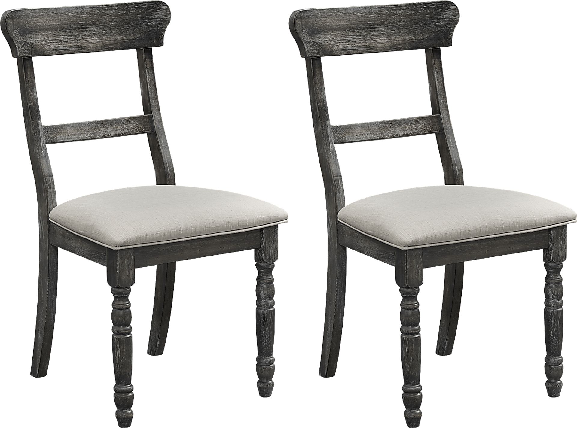 Willamina Black Side Chair, Set of 2 - Image 1