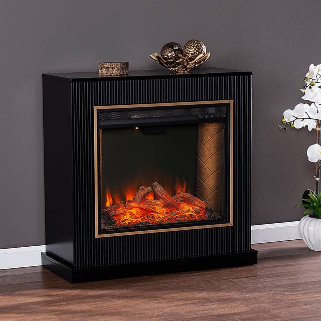 Willaurel III Black 33 in. Console, With Smart Electric Fireplace - Thumbnail - Image 5