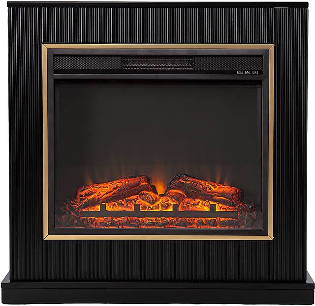 Willaurel V Black 34 in. Console with Electric Fireplace - Thumbnail - Image 3