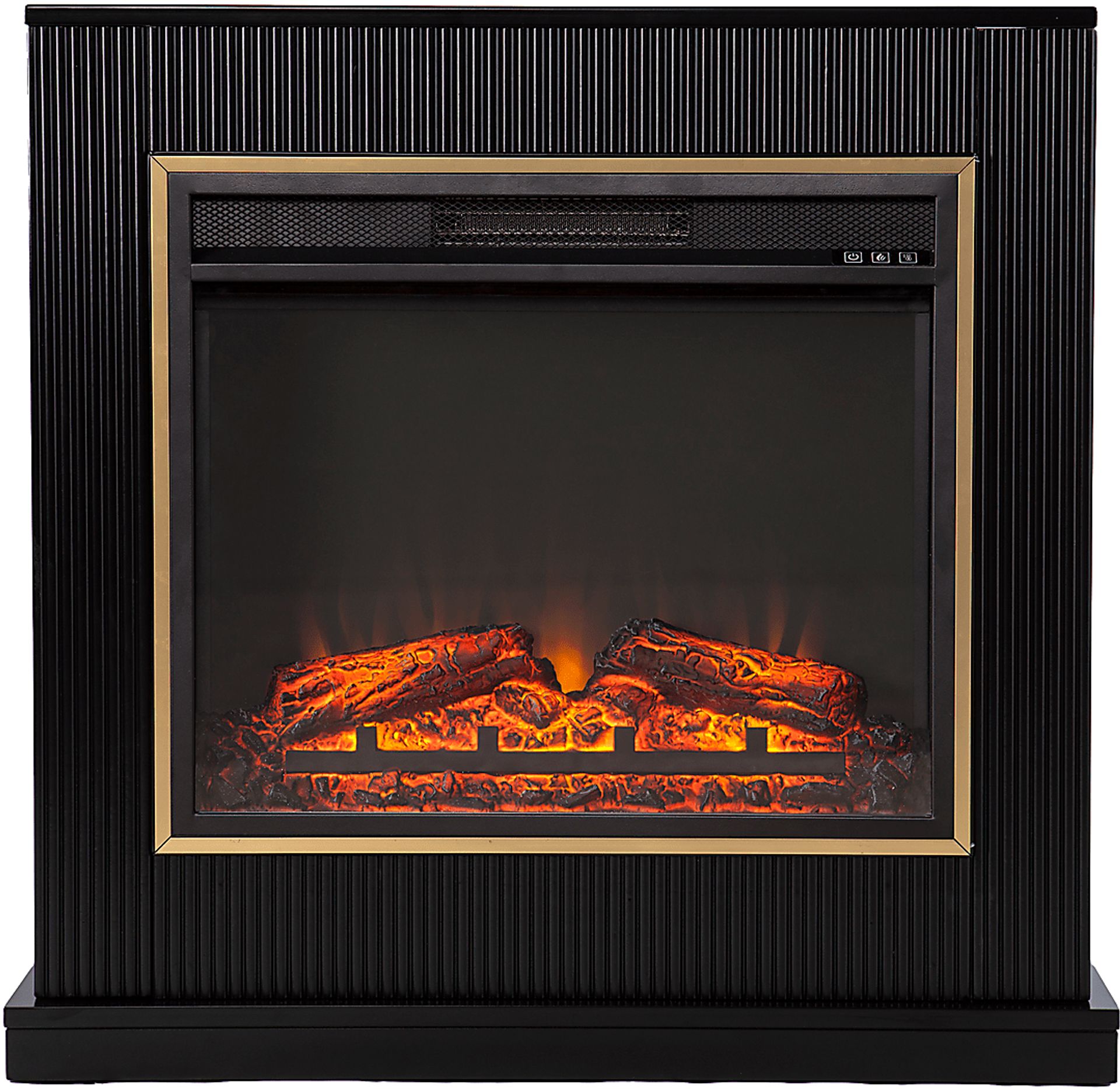 Willaurel V Black 34 in. Console with Electric Fireplace - Image 3