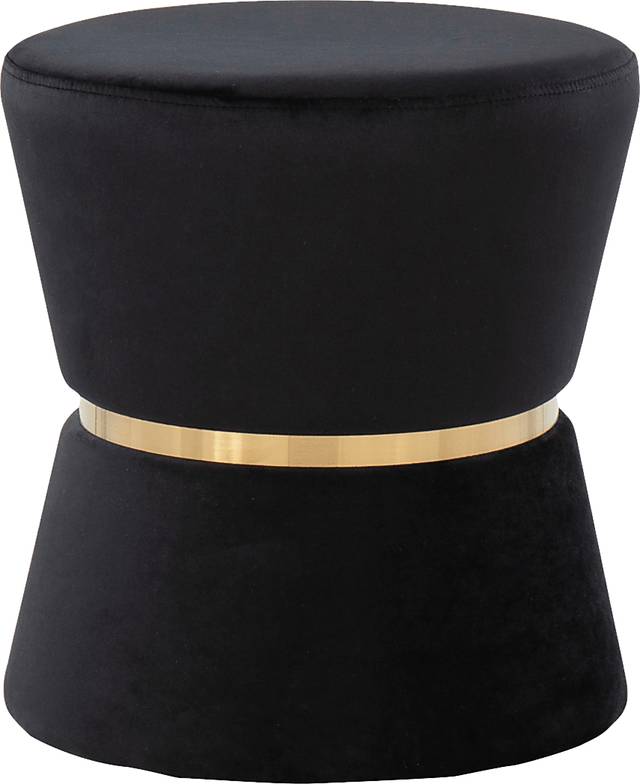 Willella Black Ottoman - Thumbnail - Image 1