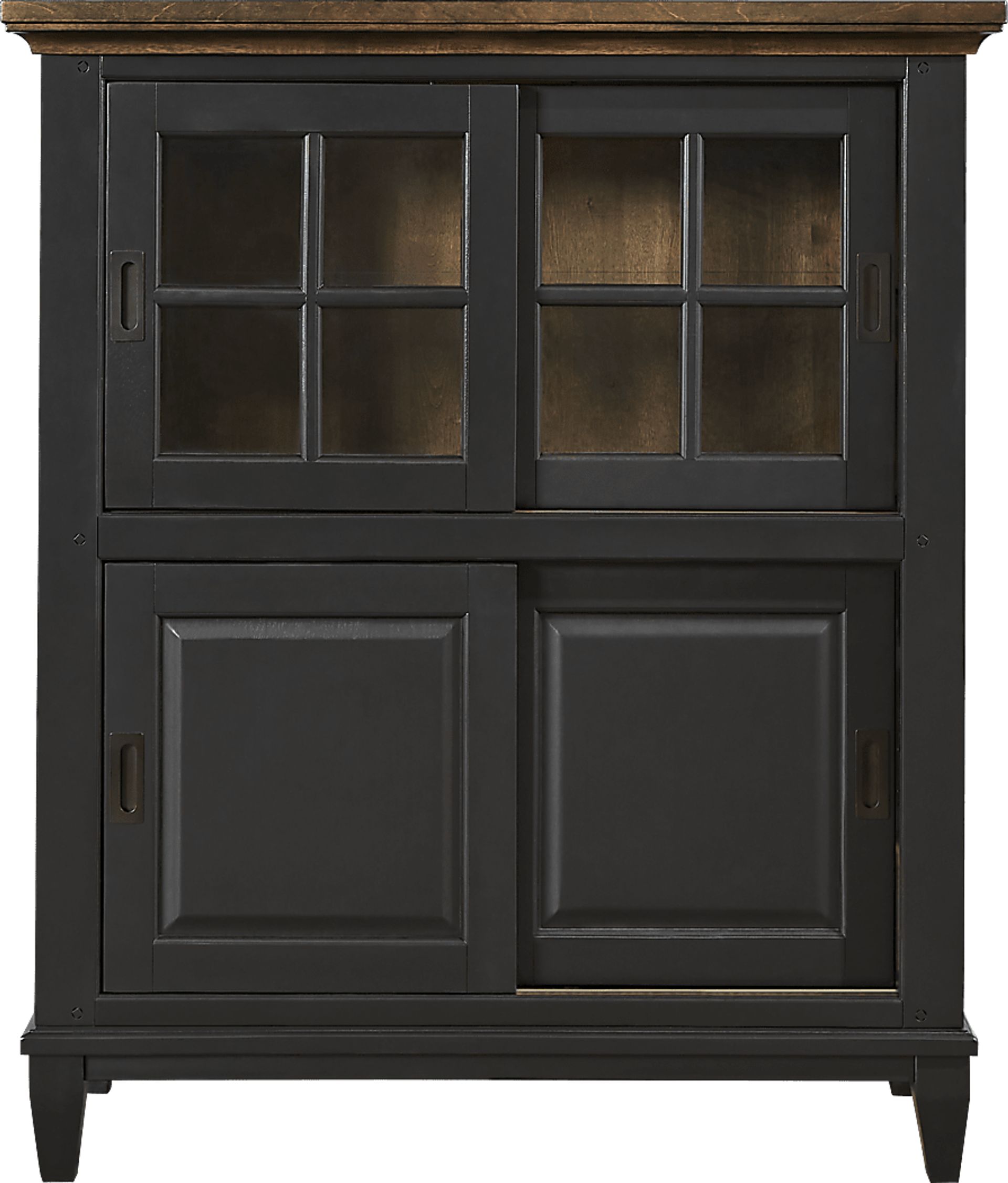 Williamsport Black Cherry Sliding Door Curio - Image 2