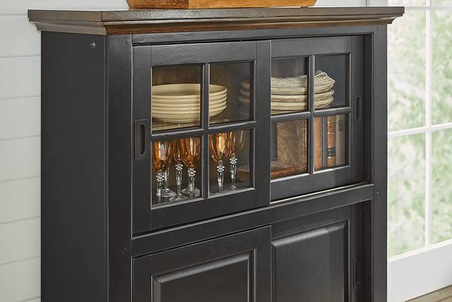 Williamsport Black Cherry Sliding Door Curio - Thumbnail - Image 3