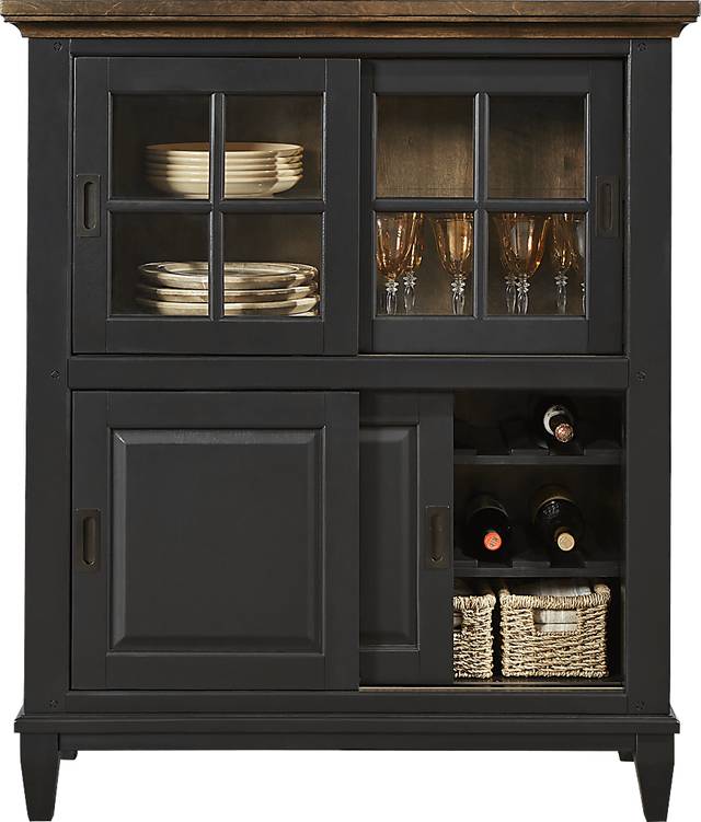 Williamsport Black Cherry Sliding Door Curio - Thumbnail - Image 1