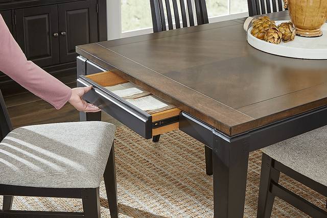 Williamsport Brown Cherry Dining Table - Thumbnail - Image 4