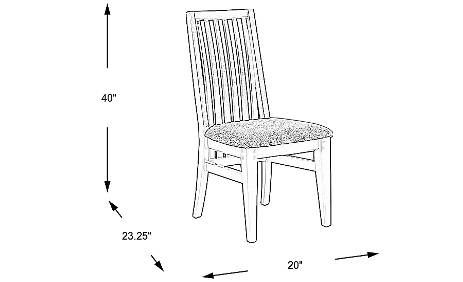 Dimension Image. Please refer to the Dimension Tab on this page for dimension details.