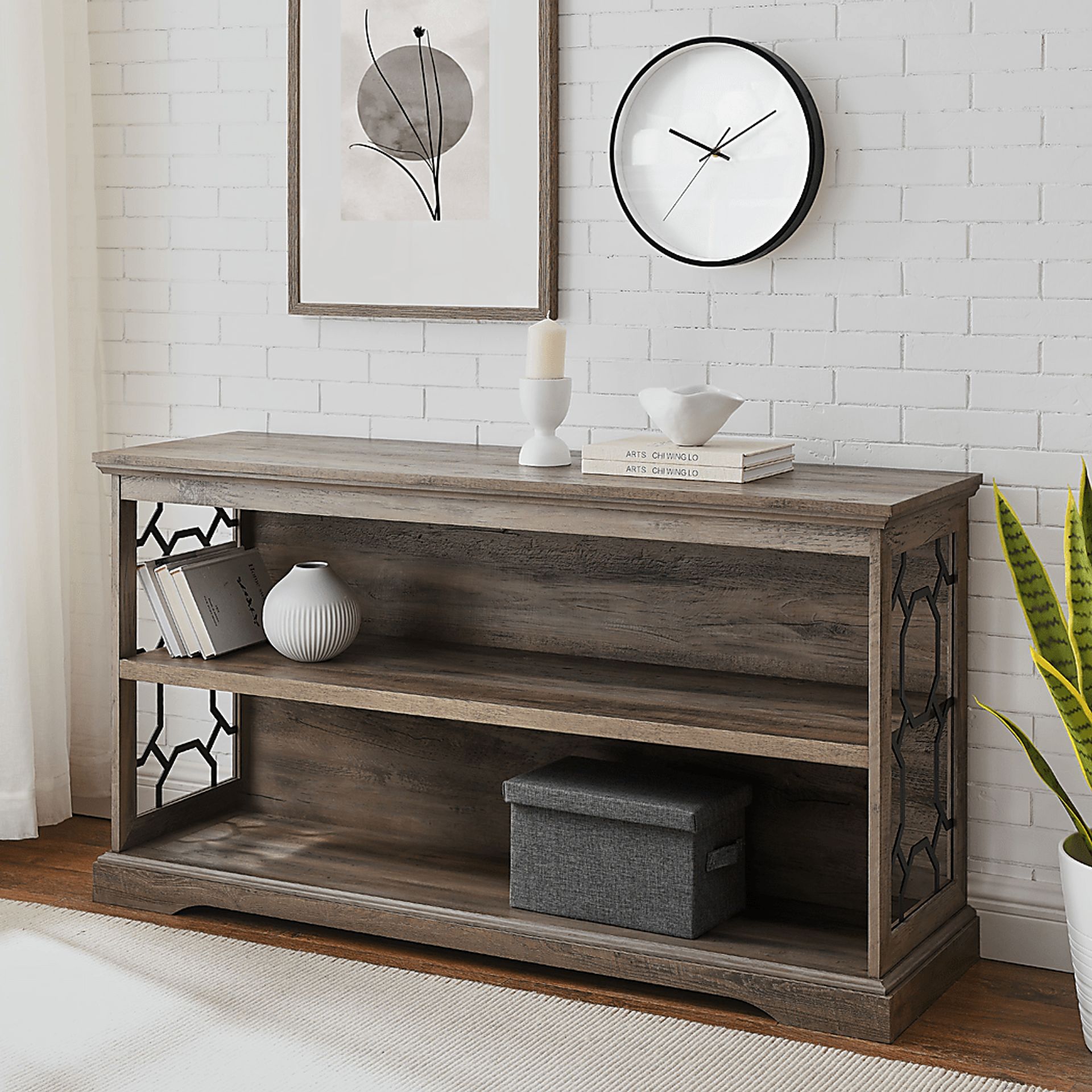 Willilyn Gray Bookcase - Image 4