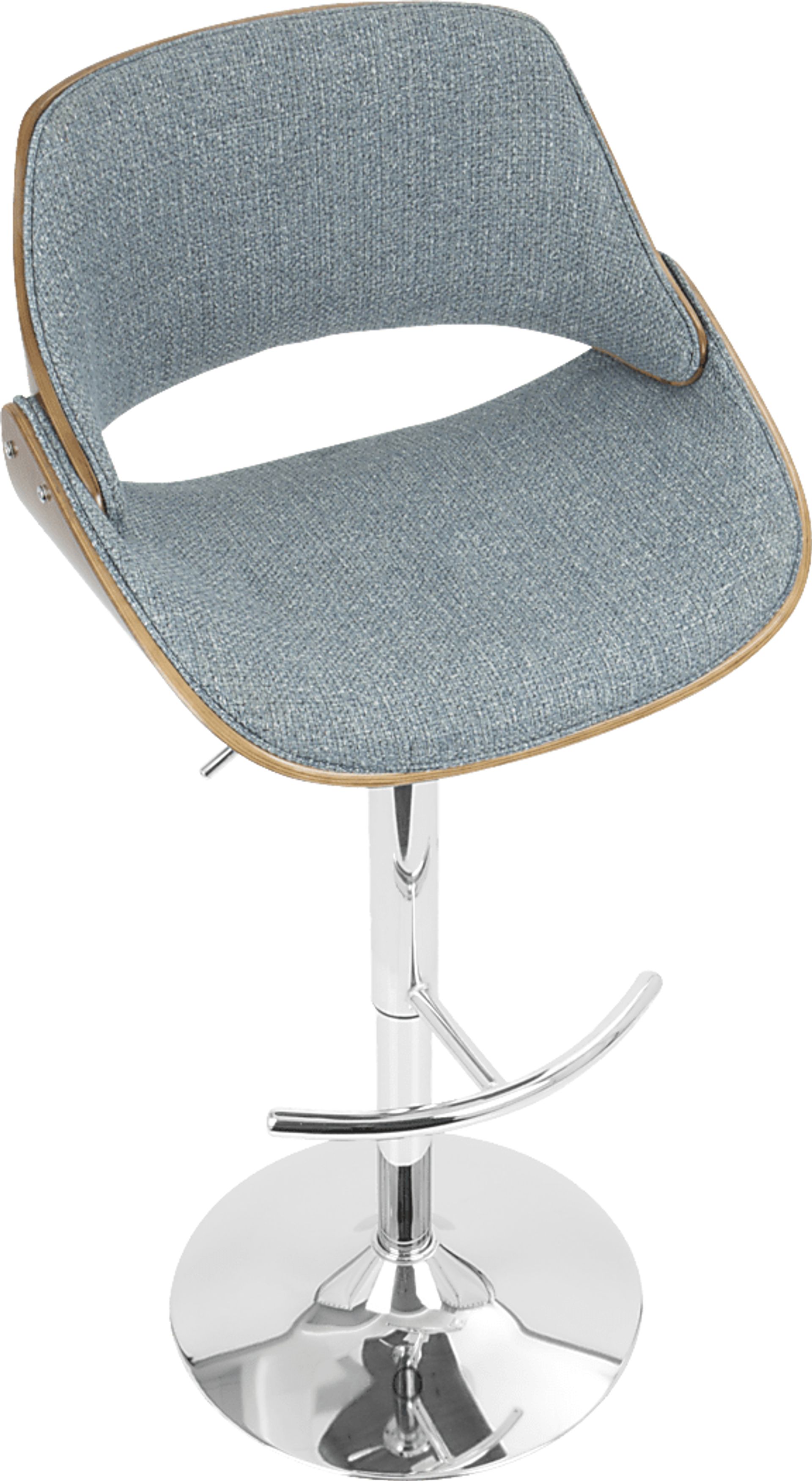 Willmann Blue Adjustable Barstool, Set of 2 - Image 3