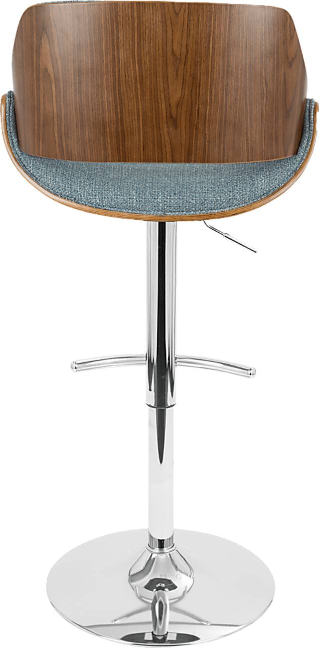 Willmann Blue Adjustable Barstool, Set of 2 - Thumbnail - Image 6