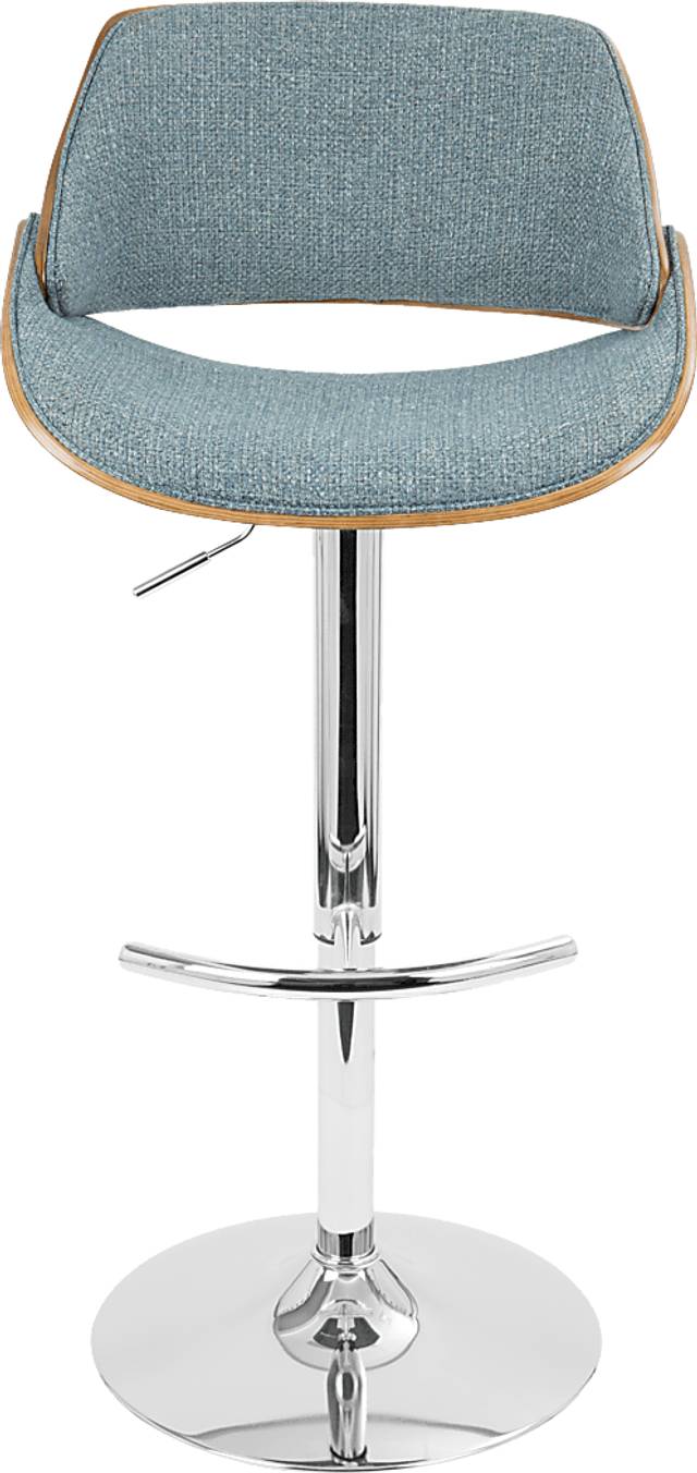 Willmann Blue Adjustable Barstool, Set of 2 - Thumbnail - Image 7