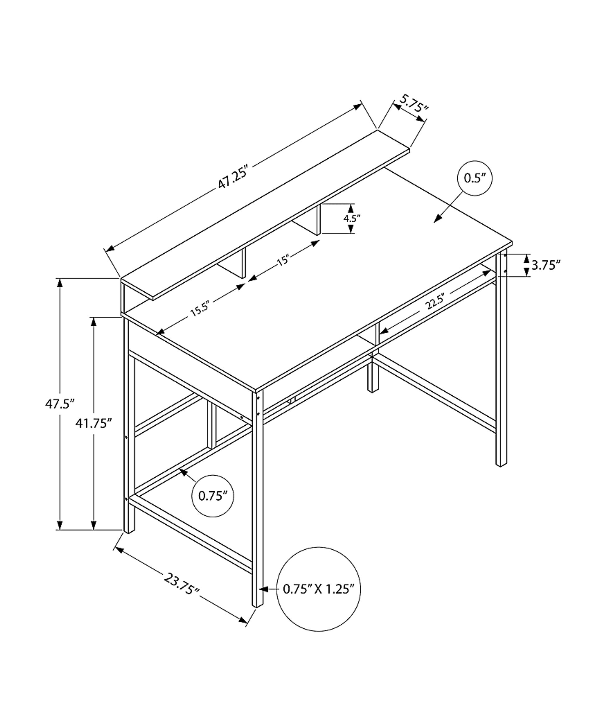 Willmerdean Gray Desk - Image 5