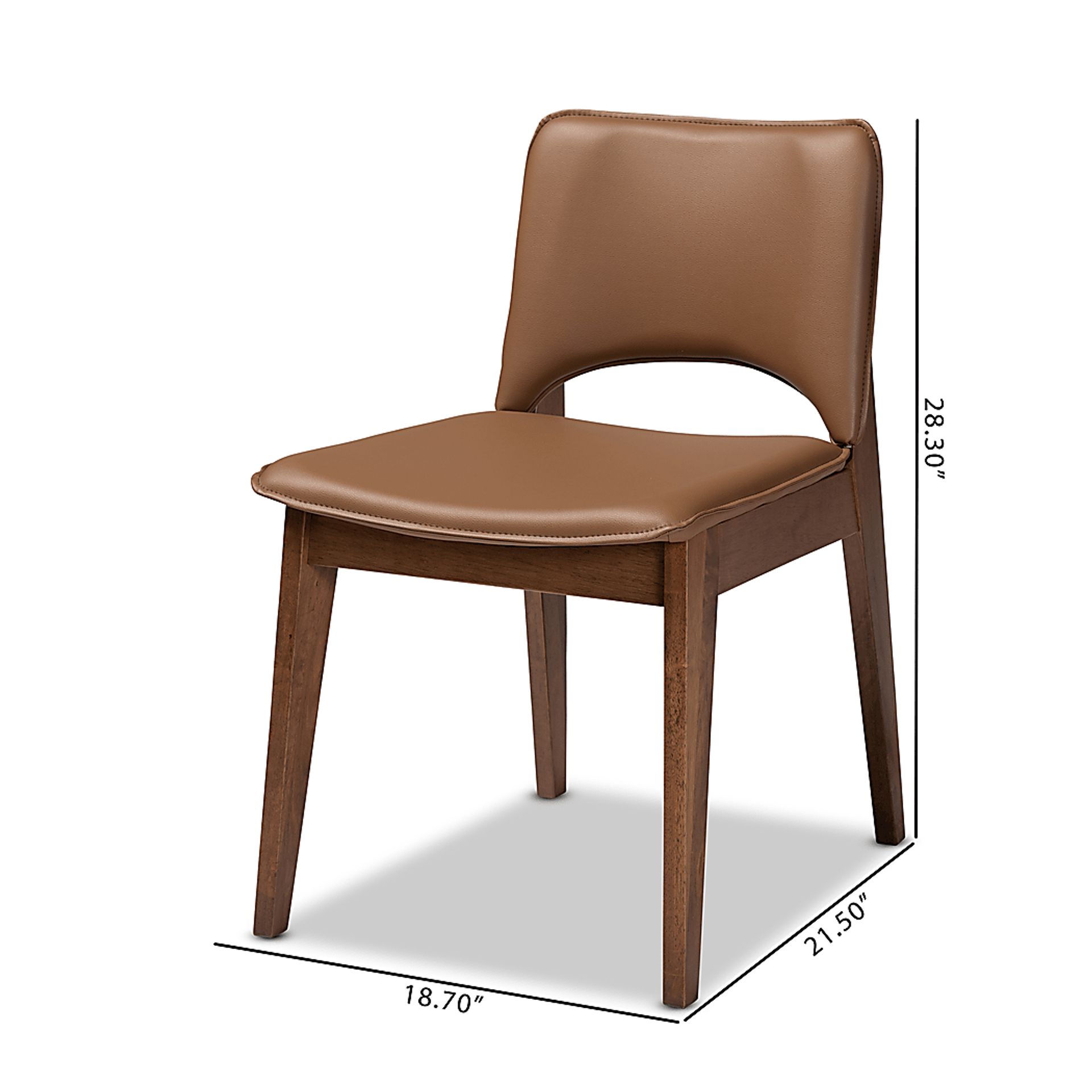Willmohr Walnut Side Chair, Set of 2 - Image 8