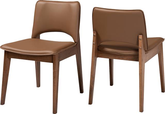 Willmohr Walnut Side Chair, Set of 2 - Thumbnail - Image 1