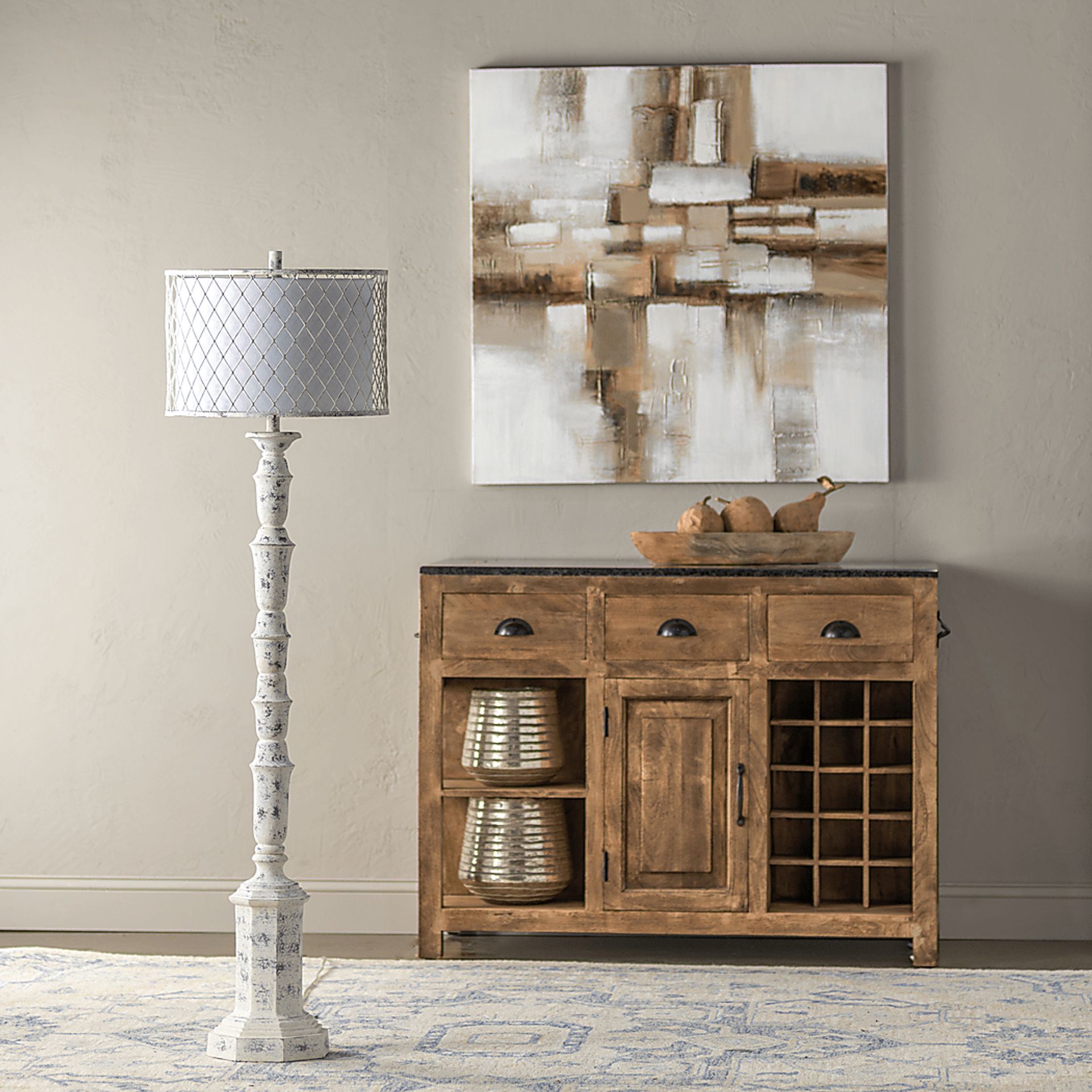 Willow Way White Floor Lamp - Image 3