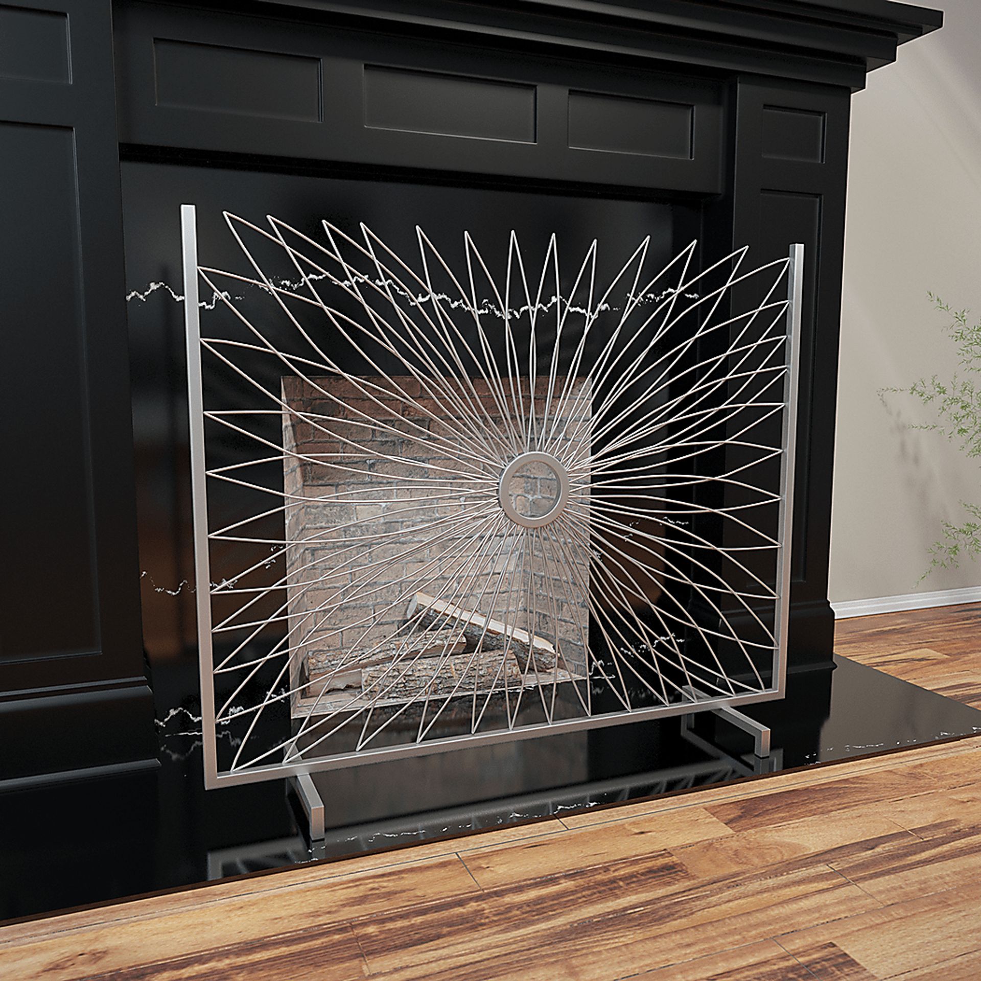 Willowblue Silver Fireplace Screen - Image 4