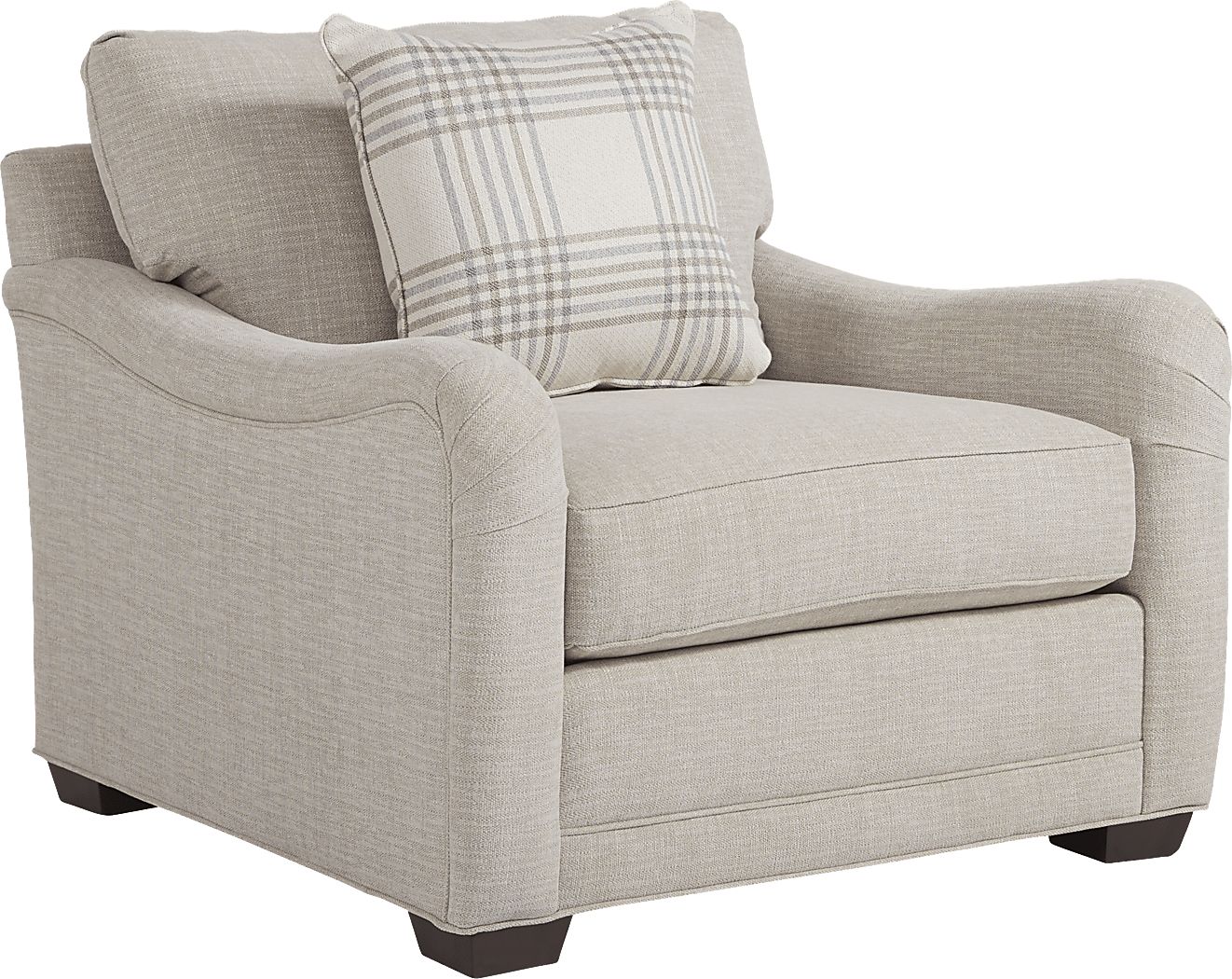 Willowbrook Stone Beige Chenille Fabric Chair Rooms to Go