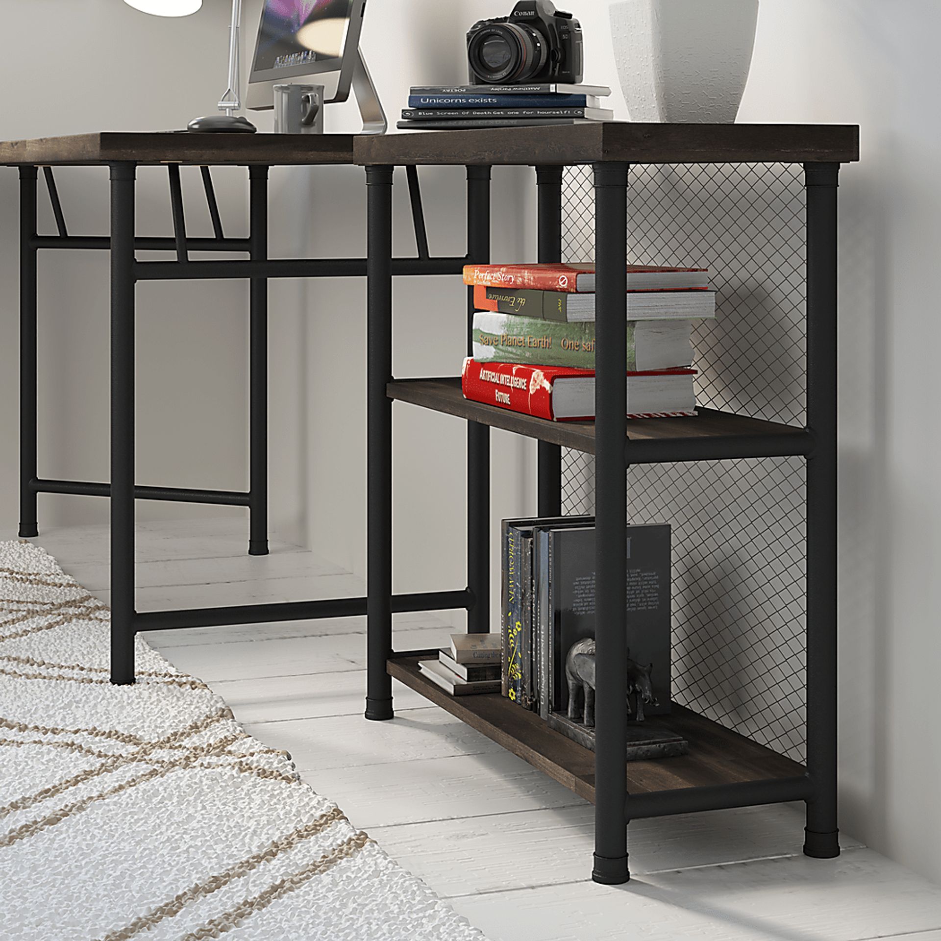 Willowmeade Brown Bookcase - Image 8