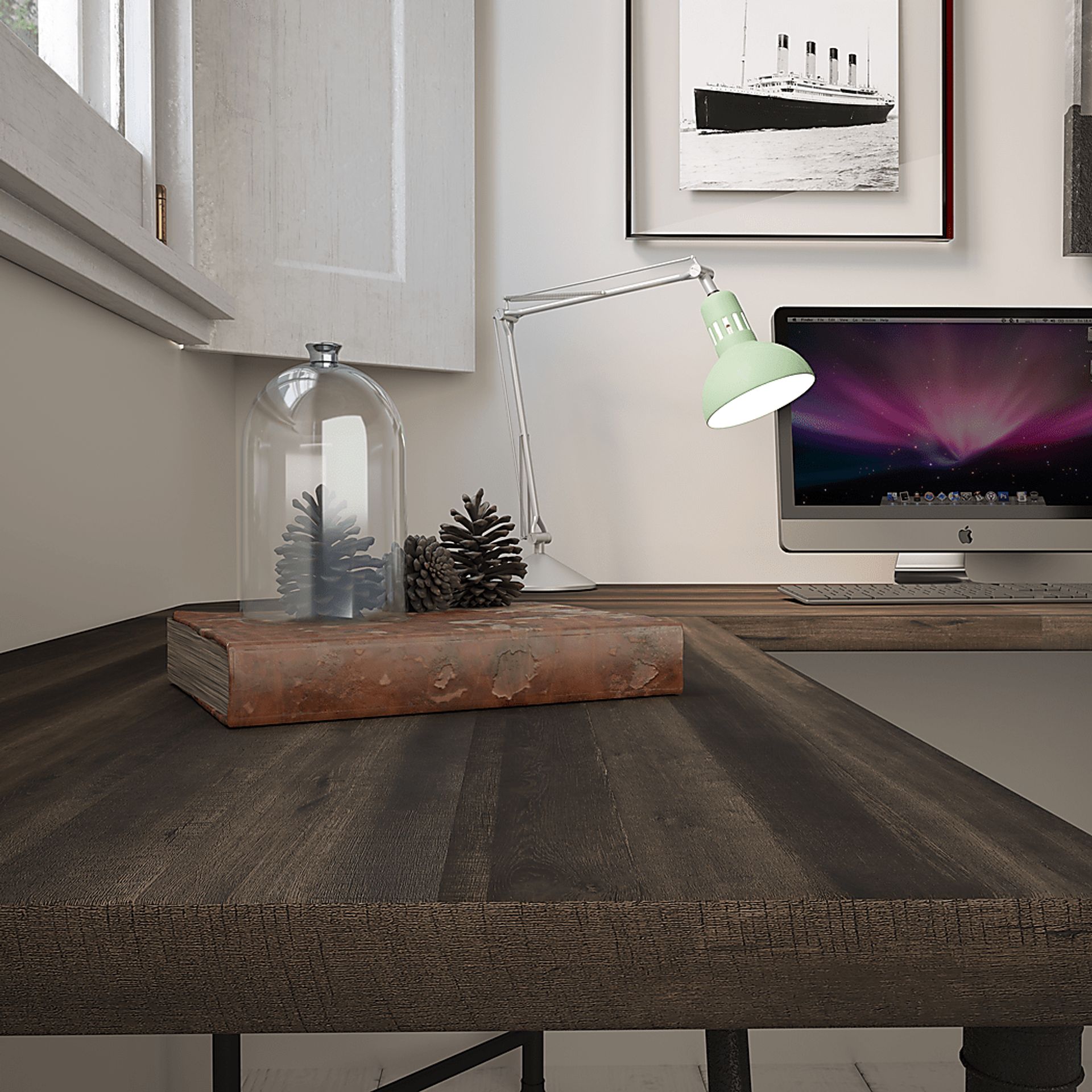 Willowmeade Brown Desk - Image 5