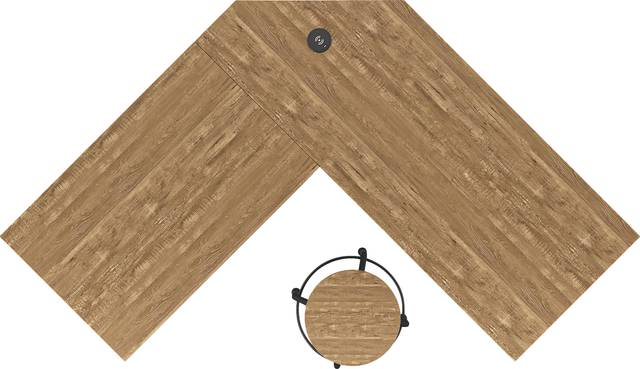 Willowmeade Oak Desk - Thumbnail - Image 4