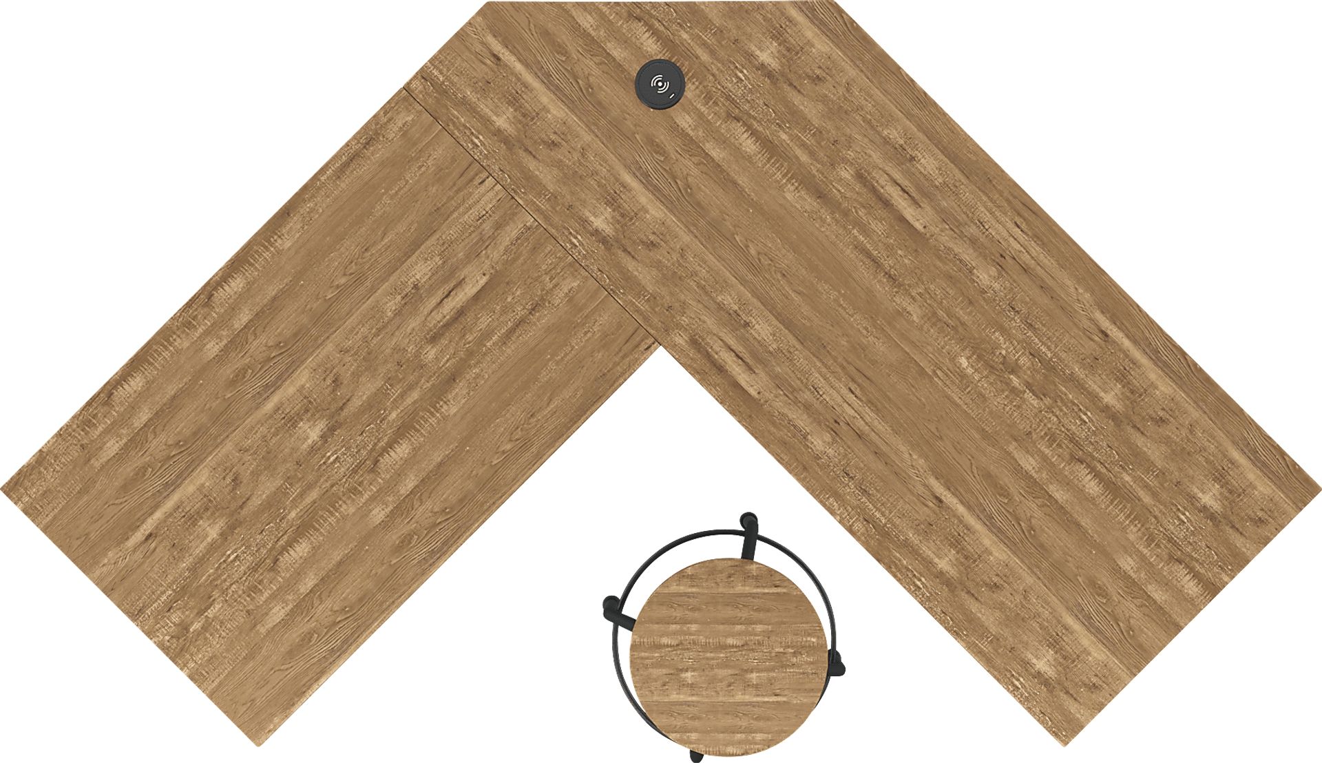 Willowmeade Oak Desk - Image 4