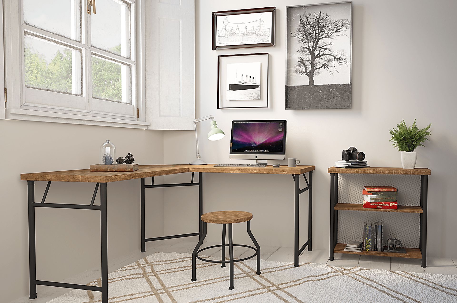 Willowmeade Oak Desk - Image 7