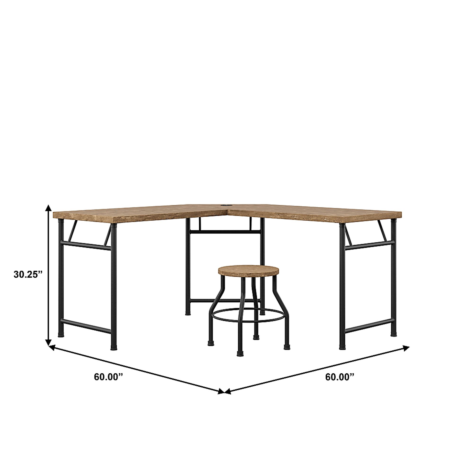 Willowmeade Oak Desk - Image 9