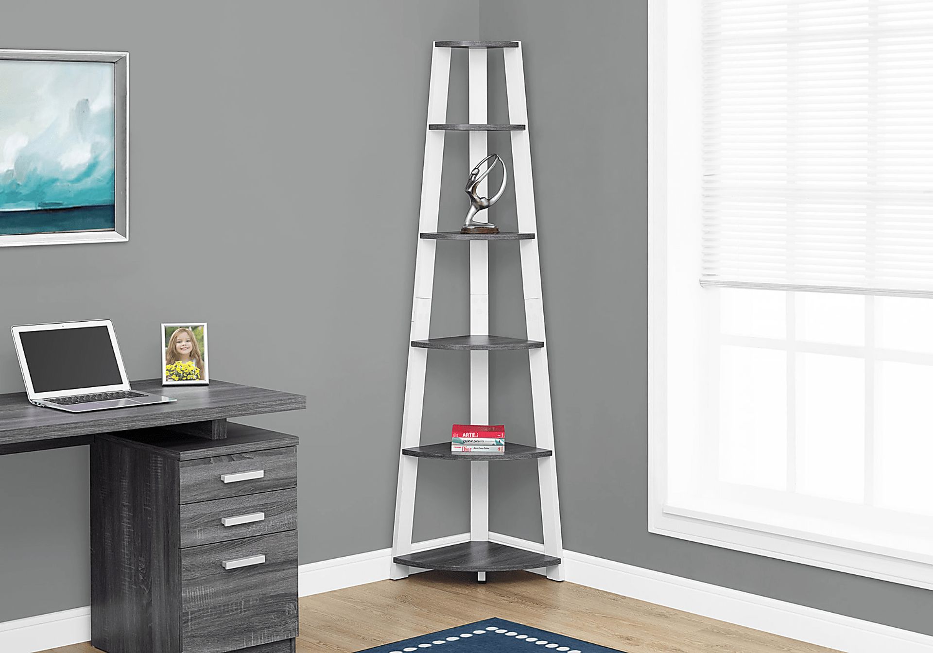 Willomet White Bookcase - Image 2