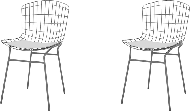 Willowrun White Side Chair, Set of 2