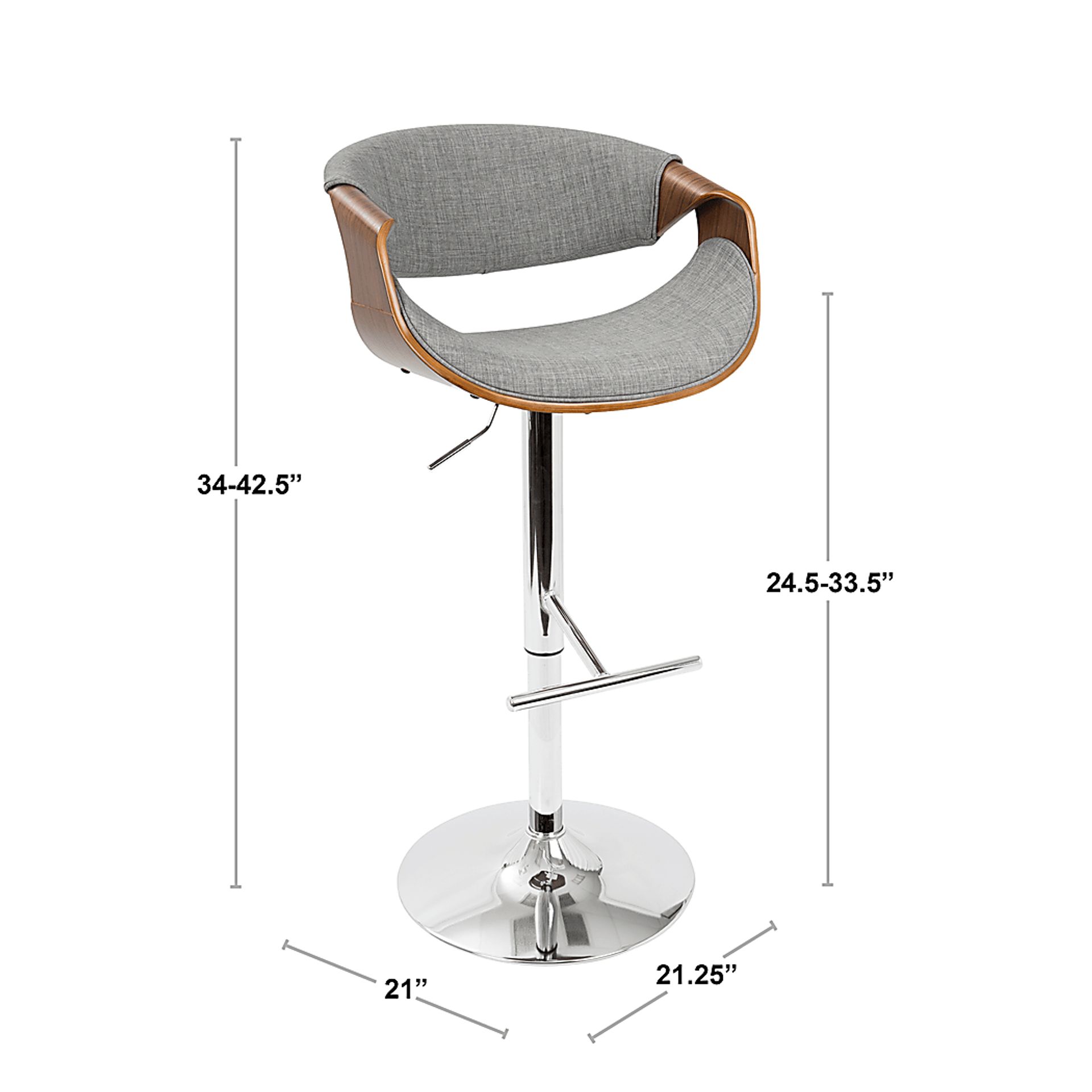Willowwick Gray Adjustable Barstool, Set of 2 - Image 12