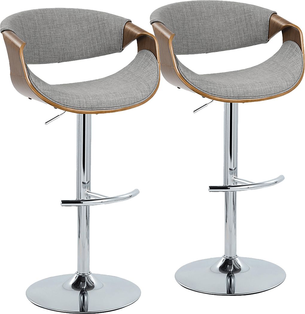 Willowwick Gray Adjustable Barstool, Set of 2