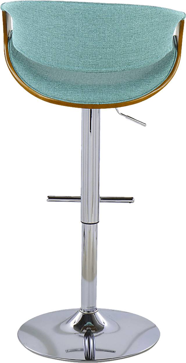 Willowwick Teal Adjustable Barstool, Set of 2 - Thumbnail - Image 5