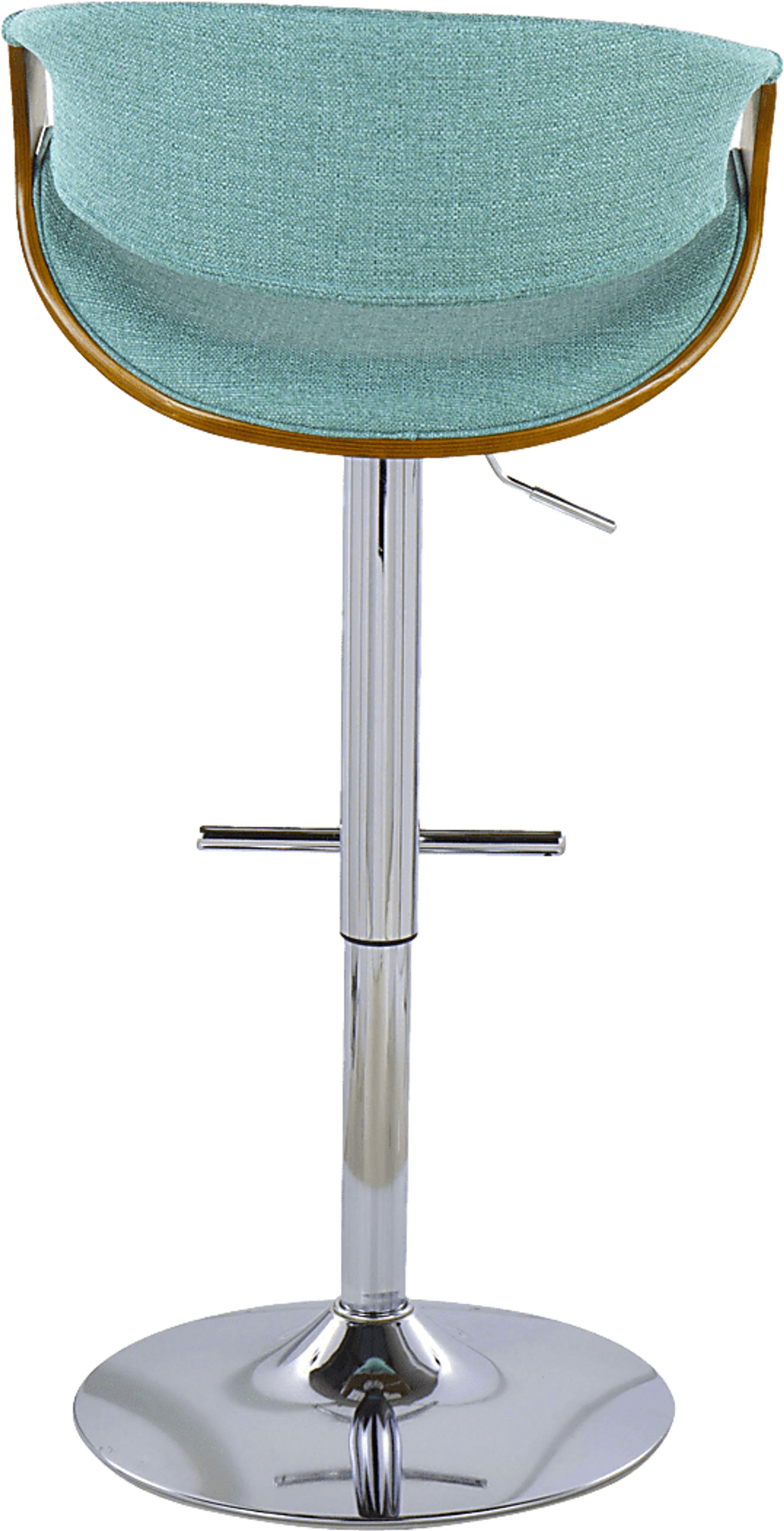 Willowwick Teal Adjustable Barstool, Set of 2 - Image 5