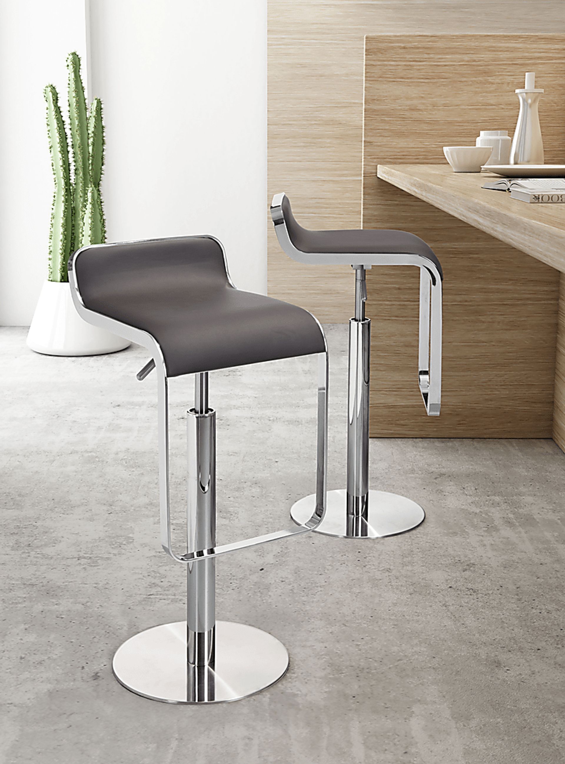 Willsada Brown Adjustable Bar Stool - Image 2