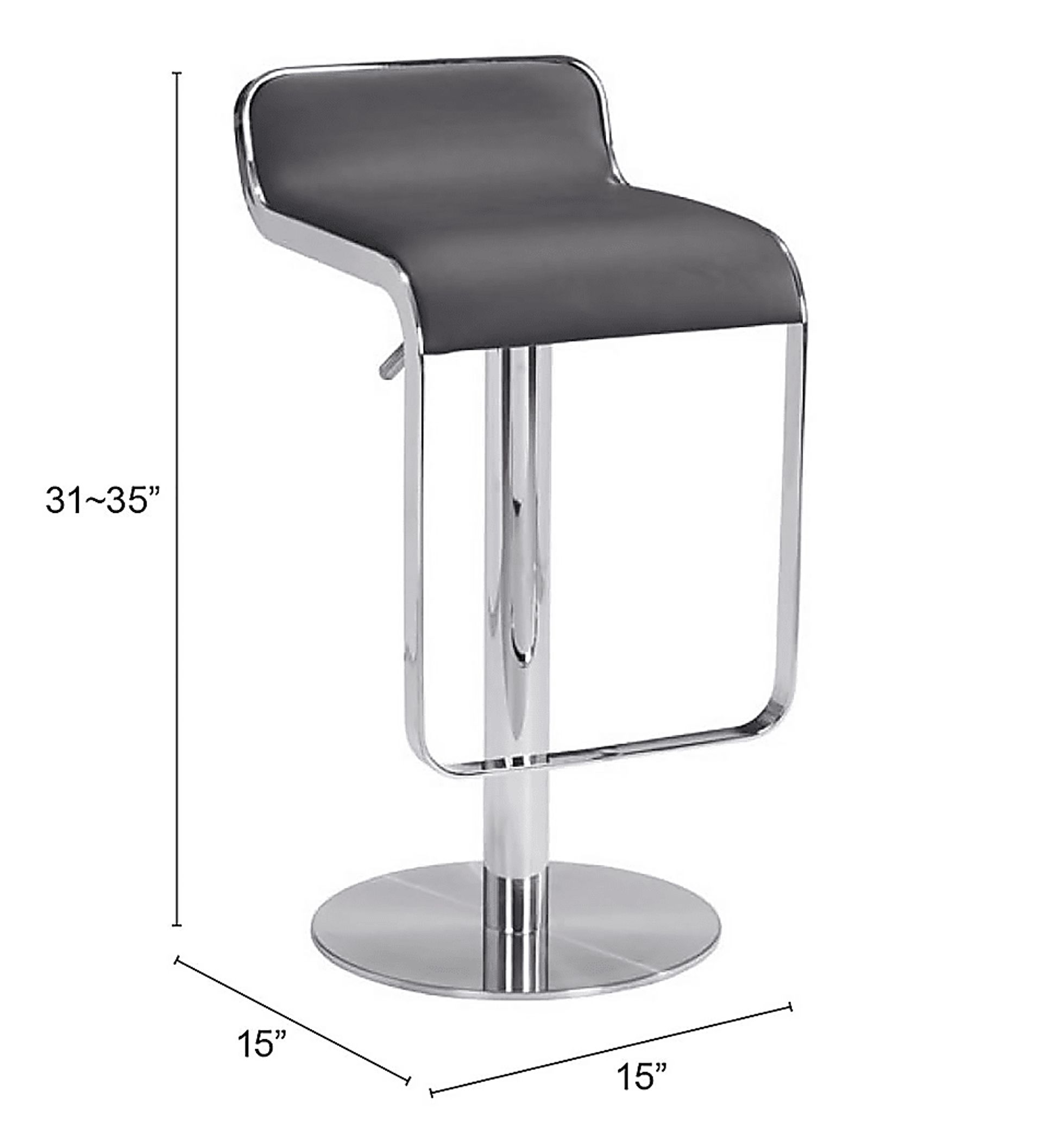 Willsada Brown Adjustable Bar Stool - Image 5