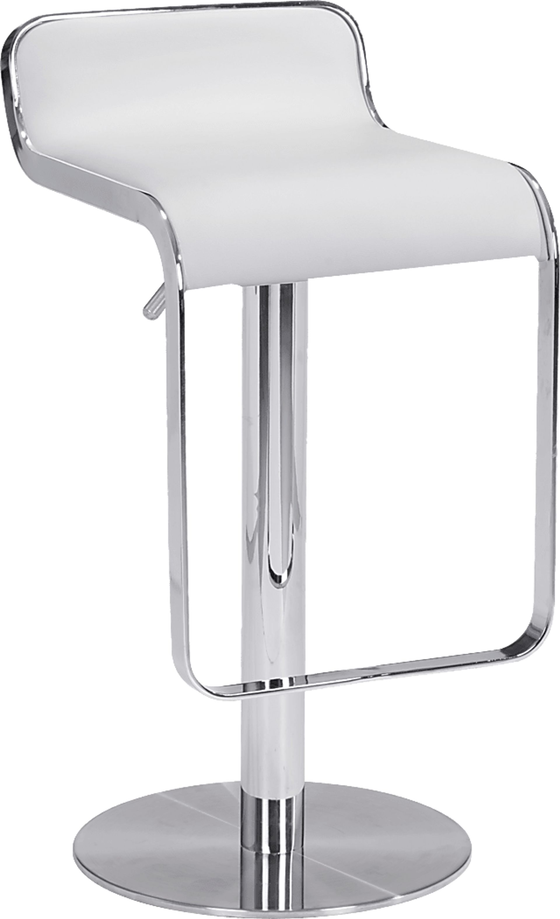Willsada White Adjustable Bar Stool - Image 1