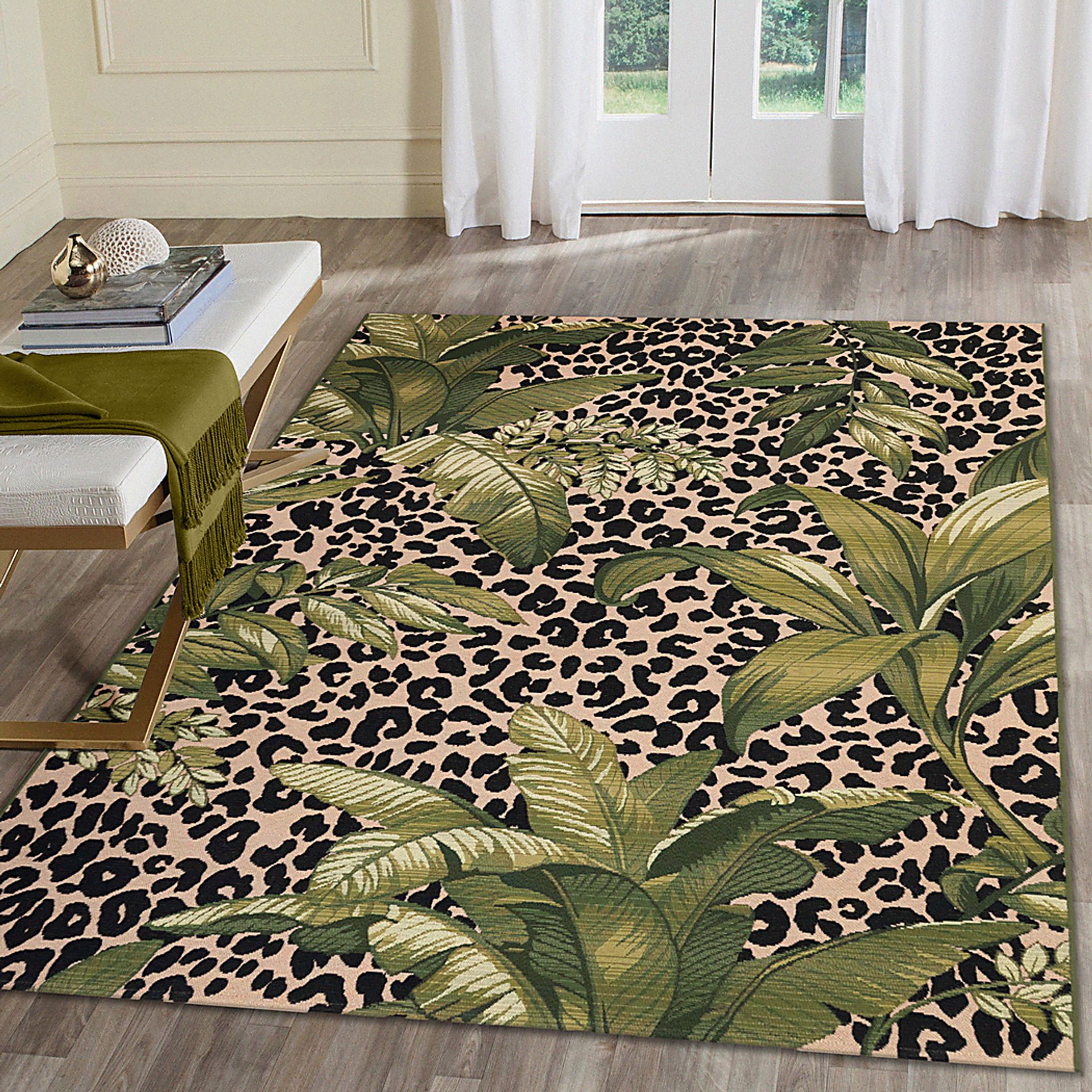 Willtown Green 4'10 x 7'6 Indoor/Outdoor Rug - Image 2