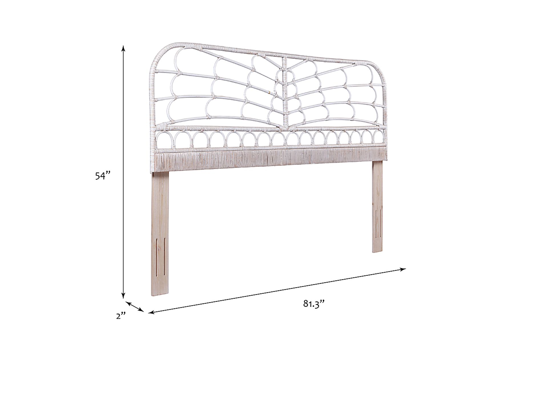 Wilmarth Natural King Headboard - Image 7