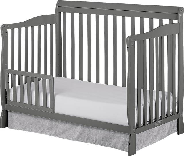 Wilmore Gray Convertible Crib - Thumbnail - Image 4