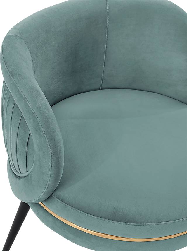 Wilogreen Green Side Chair - Thumbnail - Image 3