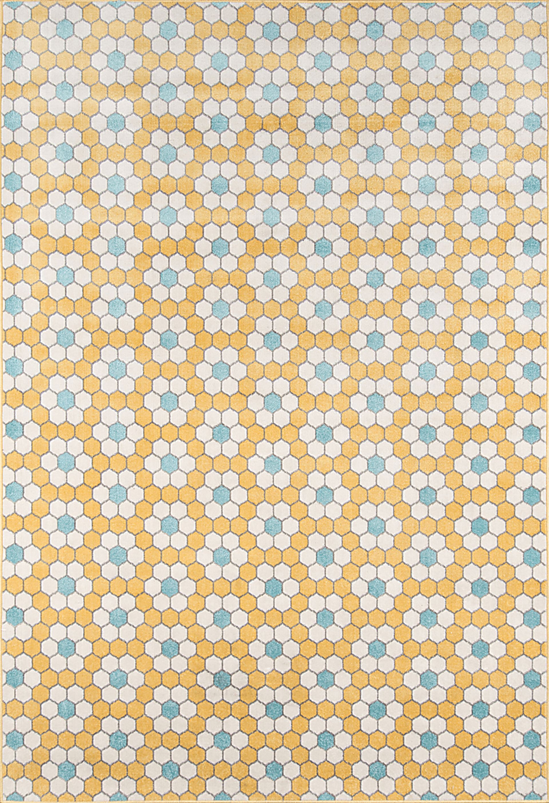 Wilowen Yellow 3'3 x 5' Rug - Image 1