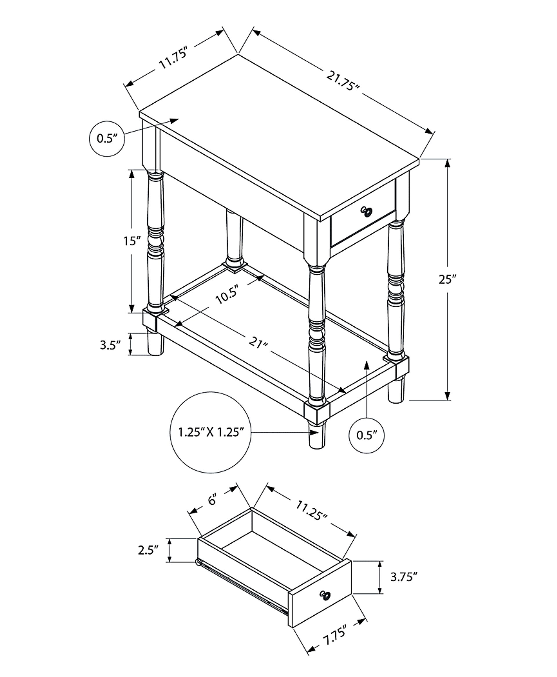 Wilrob Espresso Accent Table - Image 12