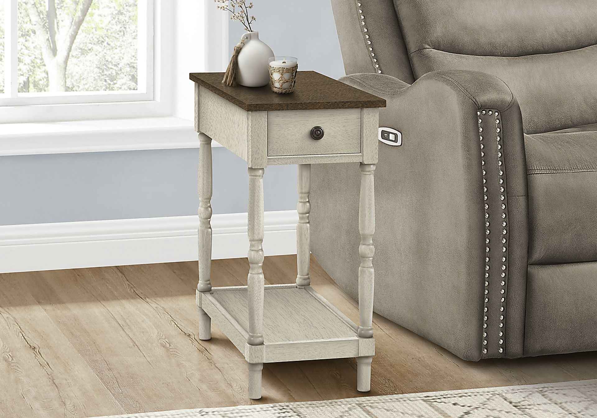 Wilrob White Accent Table - Image 2