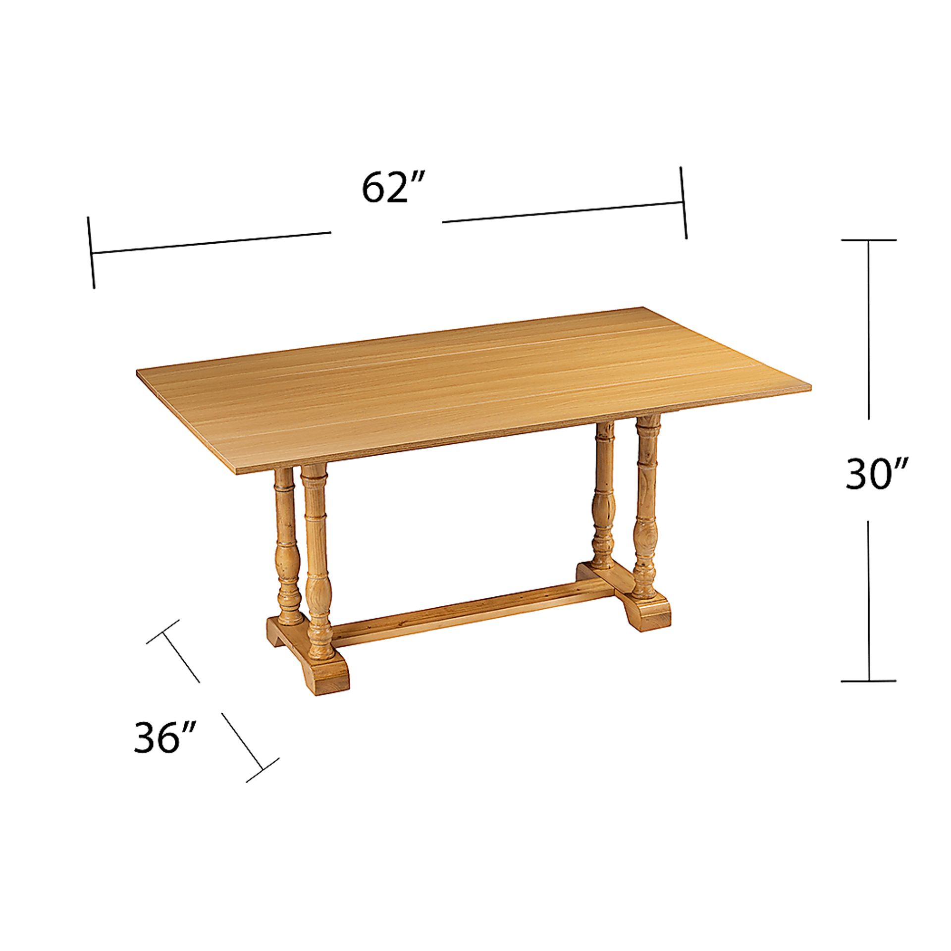 Wilryan Oak Dining Table - Image 4