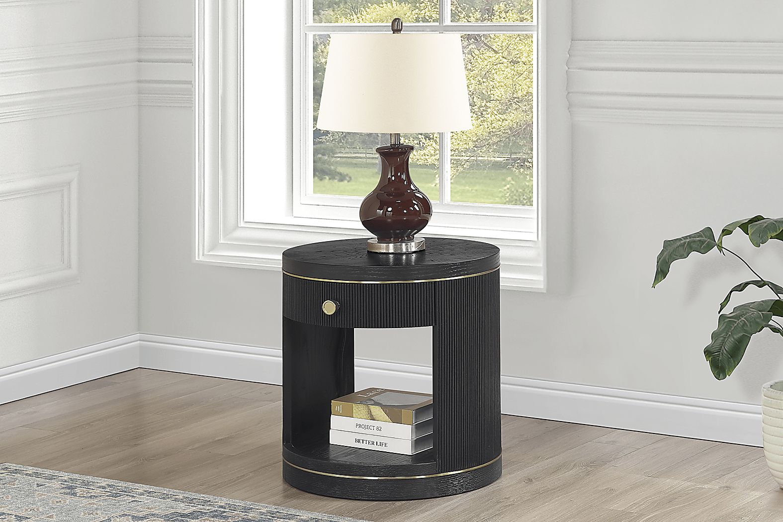 Wilshire Black End Table