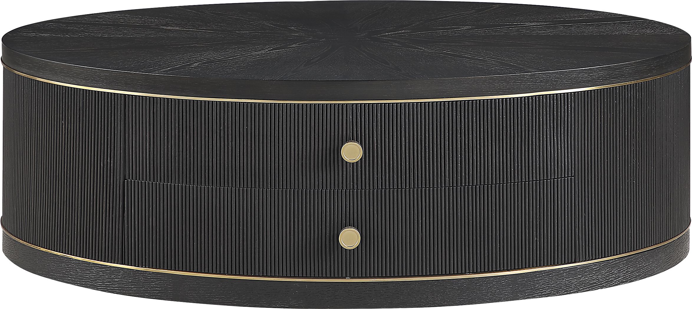 Wilshire Black Oval Cocktail Table
