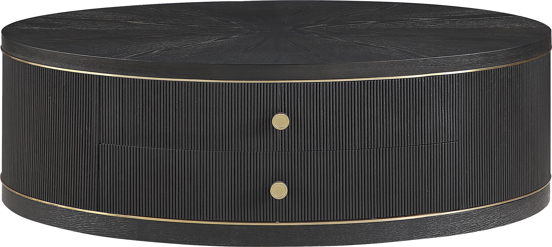 Wilshire Black Oval Cocktail Table - Image 1