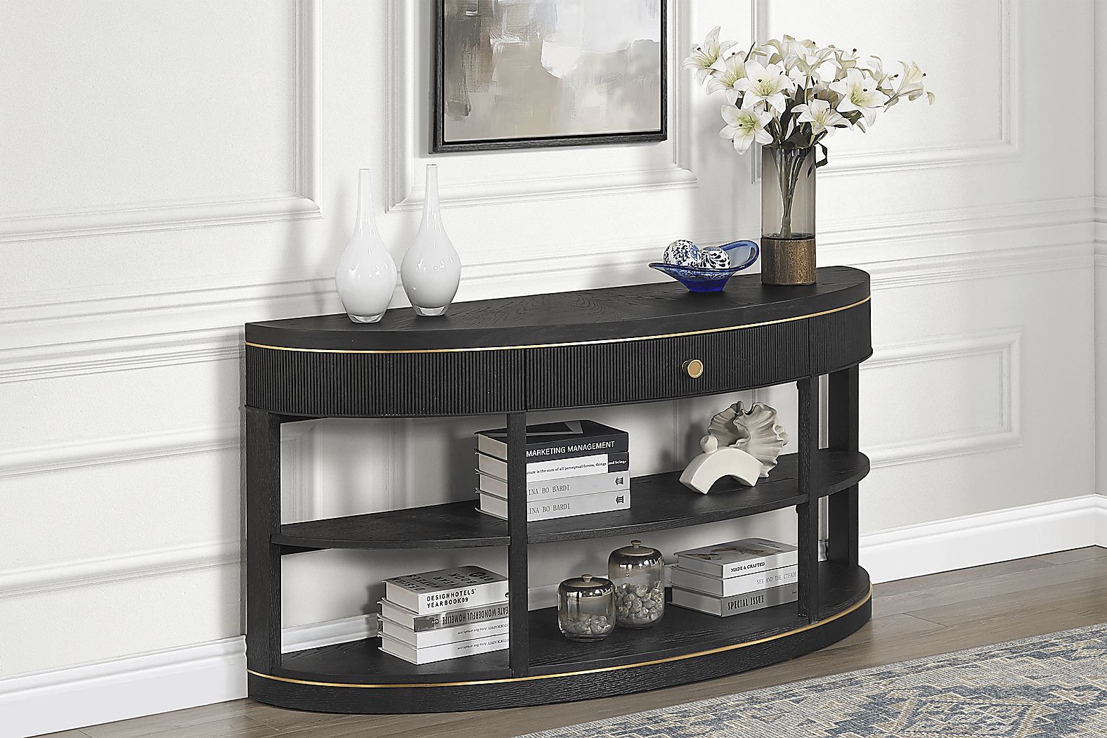 Wilshire Black Sofa Table