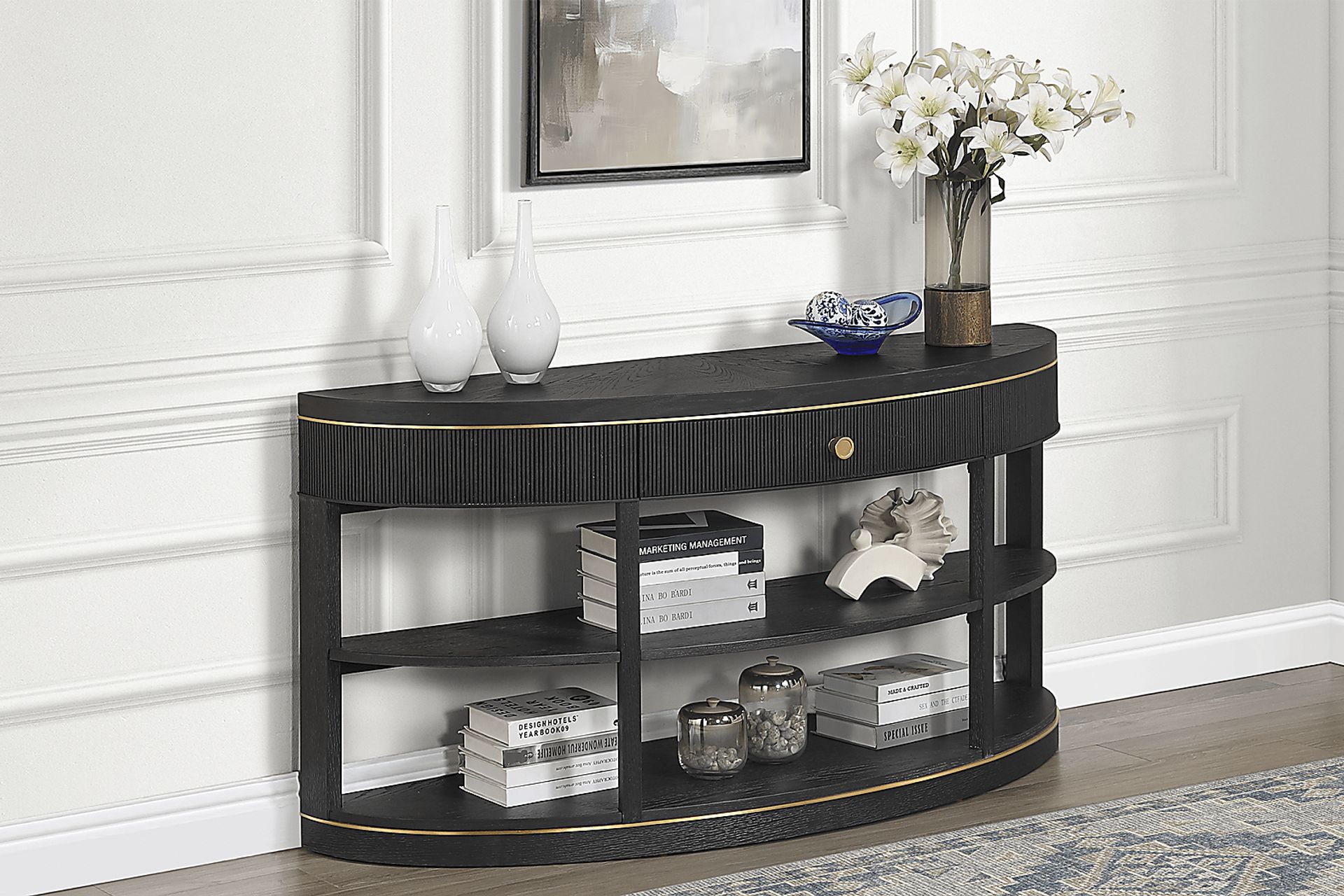 Wilshire Black Sofa Table - Image 2